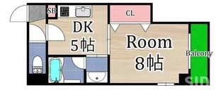 メゾンドフレシェール【2階】の間取り