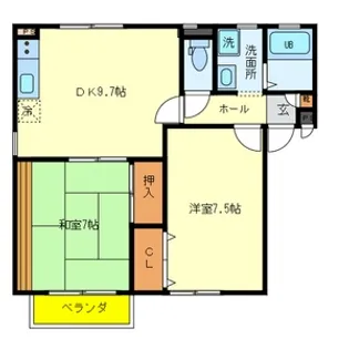 エストステーブル B棟【2階】の間取り