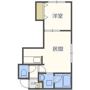 北海道札幌市西区西町北17【アパート】の間取り