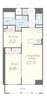 JPT RESIDENSE【12階】の間取り