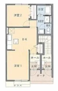 グランシャトーIno II【1階】の間取り