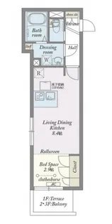 Court船橋本町【1階】の間取り
