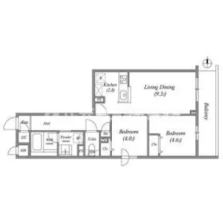 プライムガーデン若木【5階】の間取り