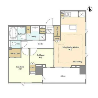Mトリアノン【8階】の間取り