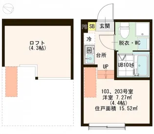 ハーモニーテラス瑞江【2階】の間取り