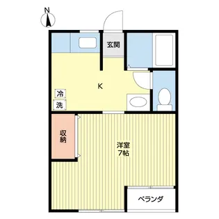 メゾンリバージュ【2階】の間取り