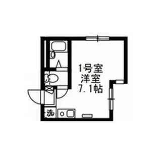 フロンティアアパートメント菊名V【1階】の間取り