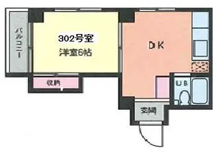 メゾンチバ【2階】の間取り