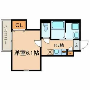 東京都新宿区中井2【アパート】の間取り