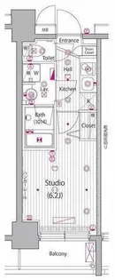 グランド・ガーラ桜木町駅前【7階】の間取り