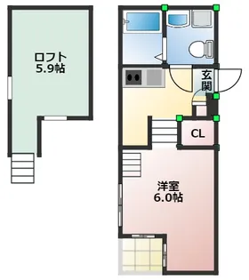 シャルマンメゾン【1階】の間取り