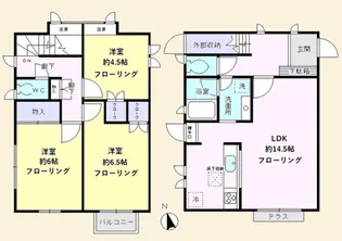 東京都杉並区浜田山2【一戸建】の間取り