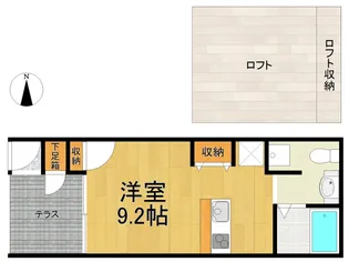ノベルコート西宮【1階】の間取り
