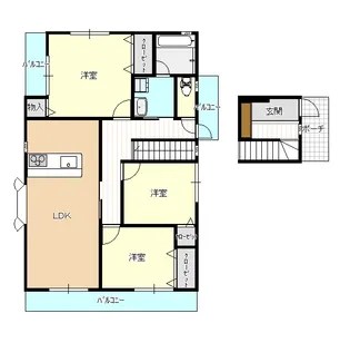 ヴィレッジハウスK【2階】の間取り