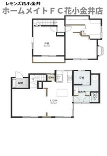 東京都小平市花小金井4【一戸建】の間取り
