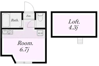 ユナイト小田栄ブリック・レーン【1階】の間取り
