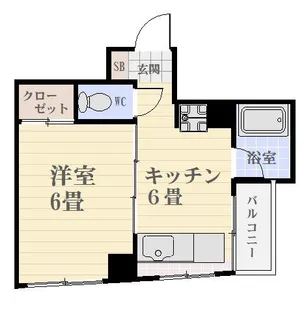 夏迫マンション【4階】の間取り