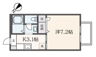 シャルマン B【1階】の間取り