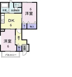 ポテンシャル【1階】の間取り