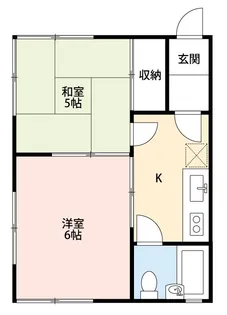 清水ヶ丘ハイツ【2階】の間取り