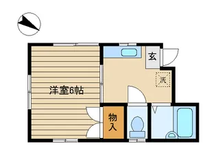 パレス烏山【2階】の間取り
