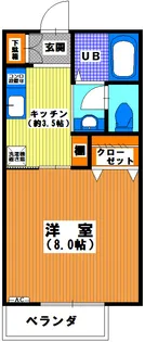 ドミール川越【1階】の間取り