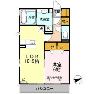 メイプルアベニュー【3階】の間取り