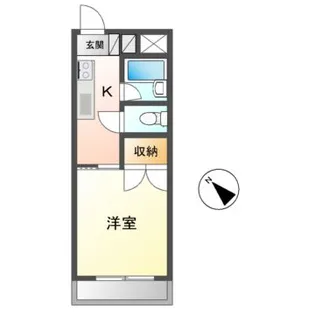 フラットサンパール【2階】の間取り