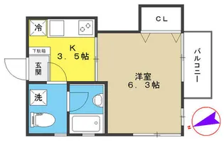 コーポT F【3階】の間取り