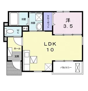 ベアーズ クレイドル【1階】の間取り