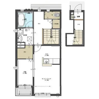 エルメゾン・リュミエール D棟【2階】の間取り