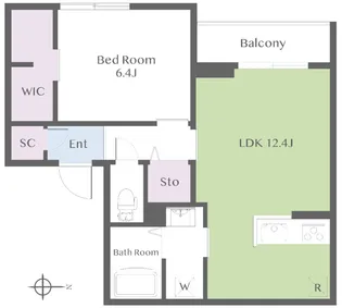 コモド【3階】の間取り