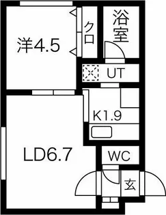ブランノワールN38【4階】の間取り