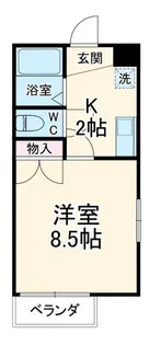 ラフォーレデュオ【5階】の間取り