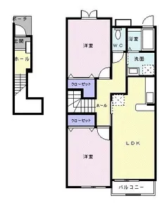 グレイスガーデンA【2階】の間取り