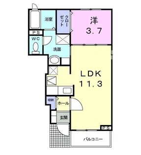 ベル・アンジュ【1階】の間取り
