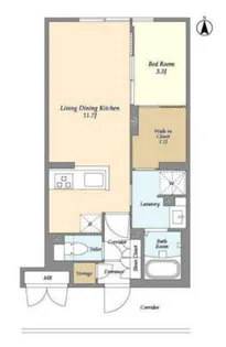 ラクラス中野南台【3階】の間取り