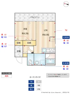 Core Life NAO Ropponmatsu【4階】の間取り