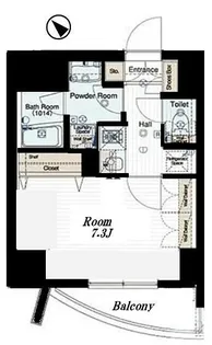 ベルグレードOJI【10階】の間取り