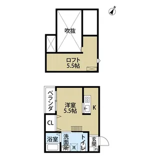 M@萩原天神【2階】の間取り