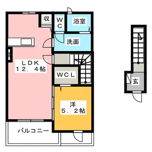 ルフレエトワール II【2階】の間取り
