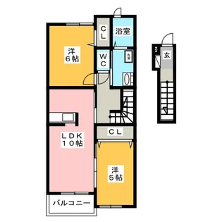 クレストコート【1階】の間取り