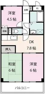 ベル・コリーヌ・メイ【5階】の間取り