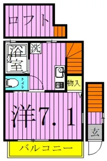 ベルウッド【1階】の間取り