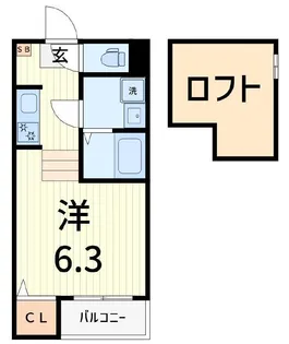 ラ・ベルメール【1階】の間取り