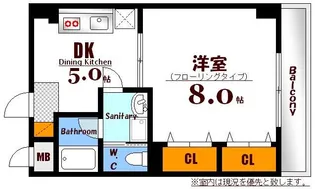 VientNakahiroAv.(ヴィエントナカヒロアベニュー)【5階】の間取り