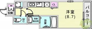 シャーメゾン神戸【8階】の間取り