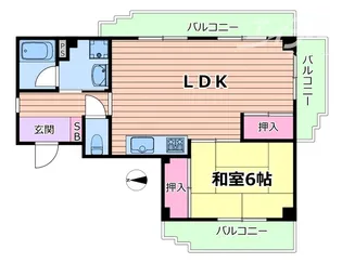 ハイツ山口【2階】の間取り