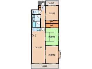 ビューカサディ【2階】の間取り