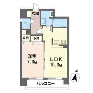 フロンティア北四番丁【9階】の間取り